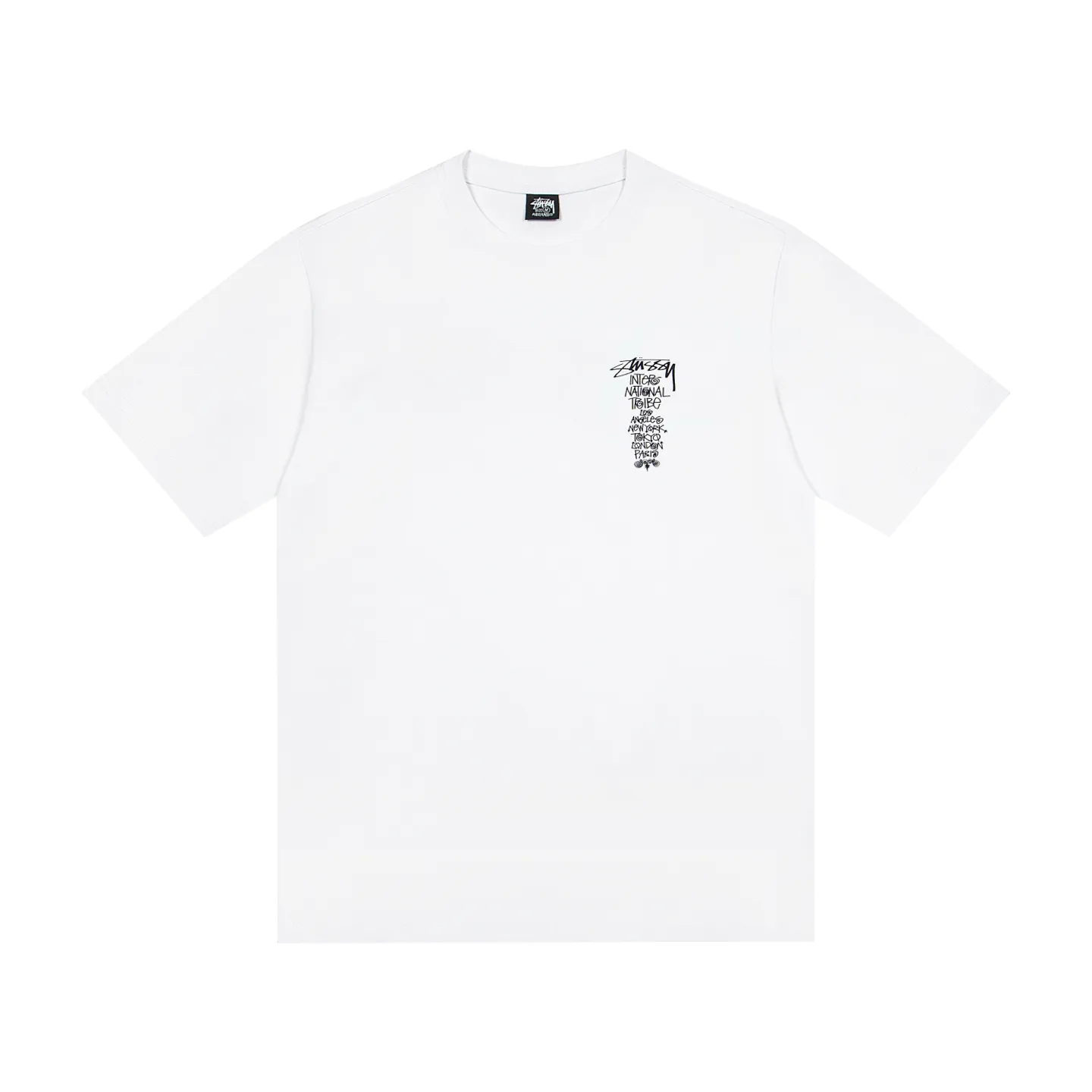 XY 133# P55 （ Quality ） Stussy World Tour Series Series Retro T Same Style ：Black White Size：S M L XL ： 260 ：
